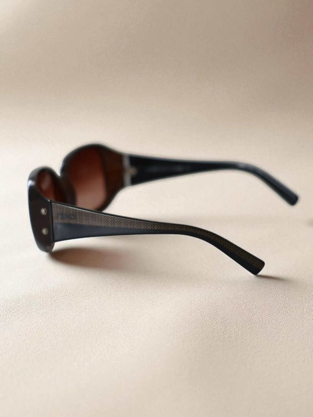 Fendi FS389 Y2K Sunglasses Brown Tortoise Vintage Designer 57▫15 125 - Picture 5 of 11